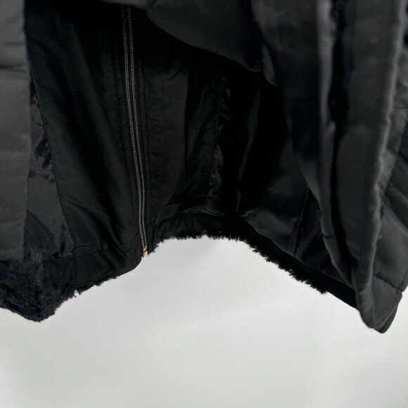 Activology Women's faux fur Sequin Puffer Vest Full Zip Black Size 1X plus - Picture 11 of 11